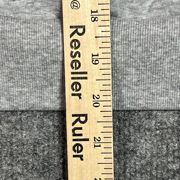 Athleta Hoodie Womens Medium Gray Half Zip Fleece Kangaroo Pocket Sweatshirt - Picture 10 of 10